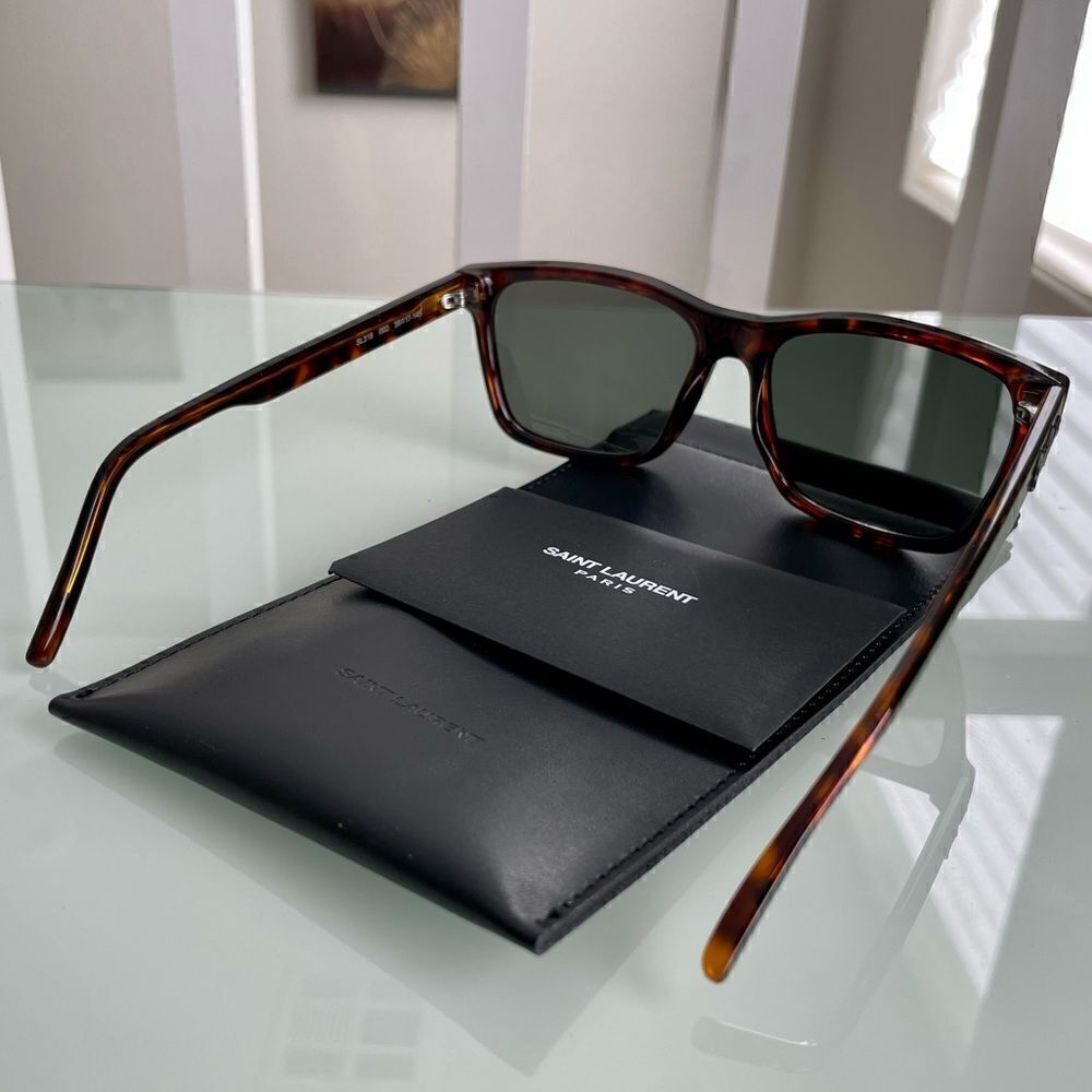 NWT Yves Saint Laurent Tortoise Unisex Sunglasses - Picture 8 of 10